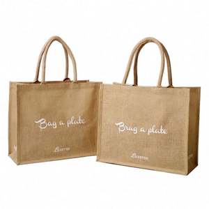 Sac de courses en jute à prix avantageux, vente en gros - Product Image 1