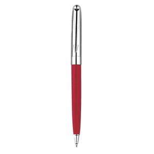 Bolígrafo Promocional de Acero Inoxidable, Rojo Brillante, Metálico Cromado, con Cuerpo de Material de Pluma, para Negocios/Pancartas/Novedades/Regalos - Product Image 1