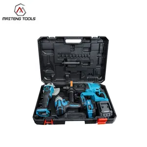 3pcs Cordless Wrench Hammer Angle Grinder Power Tool Set