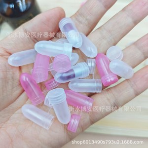 Pe <b>Capped</b> <b>Plastic</b> Capsule Shells 9mm Transparent With Flip Top For Storage Hebei - Product Image 4