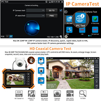 Moniteur CCTV Rsrteng IPC-1910C Plus 4 pouces, testeur de caméra IP 8K, testeur de câble POE, testeur de câble TVI CVI AHD, outils réseau WiFi, traceur de câble