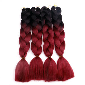 Capelli Sintetici <span class=keywords><strong>per</strong></span> <span class=keywords><strong>Treccine</strong></span> Rosa Blu Grigio Estensioni <span class=keywords><strong>per</strong></span> Capelli Jumbo Braid <span class=keywords><strong>per</strong></span> Twist Yaki Colore Ombré - Product Image 4