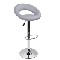 Chaise de bar moderne en cuir Pu, tabouret de bar réglable pour bar, pub et cuisine