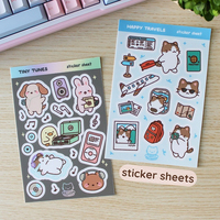 Autocollants personnalisés, impression de logo sur mesure, adhésifs en vinyle, autocollants découpés à la forme, autocollants prédécoupés en feuille