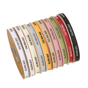 ริบบิ้นโพลีเอสเตอร์คุณภาพสูงแบบขายส่ง ขนาด 1 ซม. ริบบิ้นสีพิมพ์ลายสำหรับห่อดอกไม้ - Product Image 1