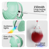 Nouveauté 2026 : Balle interactive rechargeable en silicone et plastique écologique pour animaux de compagnie, jouet automatique pour chat et chien