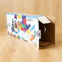 Boîte d'expédition de produits numériques, boîte en carton ondulé personnalisée avec impression couleur, boîte express pour l'électronique, résistante à la compression, boîte de couleur