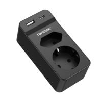 Prise intelligente standard européenne Prise UE Prise murale 2 ports CA et 2 ports USB