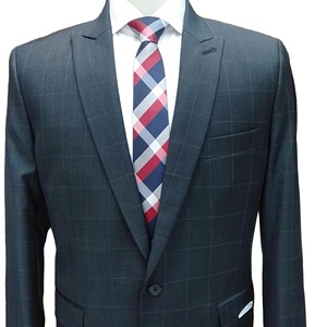 Trajes de negocios de lana para hombre 100% a medida MTM estilo frontal plisado hecho a medida de talla grande transpirable a prueba de viento antiarrugas - Product Image 1