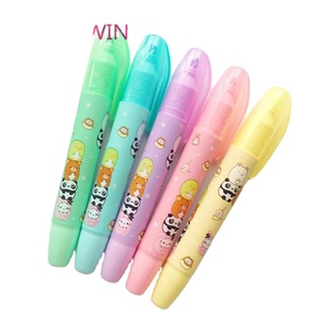 Factory Wholesale Kawaii Korean Cute Stationery Decorative <strong>Multi</strong> Scented Highlighter <strong>Colored</strong> Water <strong>Pen</strong> Plastic <strong>Pens</strong> 001 - Product Image 1