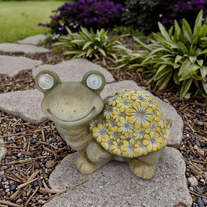 Decorazione cortile esterno fantasia oggetti in resina protezione ambientale solare LED statua animale scultura all'aperto in resina - Product Image 3