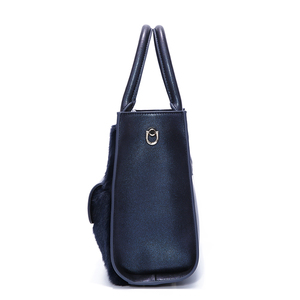 2020 Fashion Daily blue leather <span class=keywords><strong>velvet</strong></span> tote bag handbag for women alibaba online shopping - Product Image 3