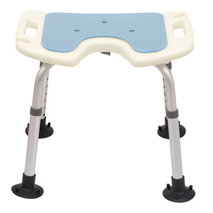 Chaise de douche Ricof en alliage d'aluminium, hauteur réglable, siège antidérapant pour personnes âgées et femmes enceintes - Product Image 1