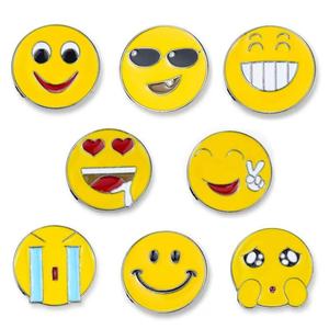 Personalizada de dibujos animados creativo lindo divertido amarillo cara ovalada expresión insignia Ropa Decoración <span class=keywords><strong>Hotel</strong></span> personal niños bebé Pin <span class=keywords><strong>broche</strong></span> - Product Image 2
