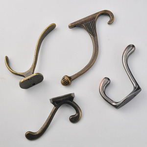 Crochets muraux minimalistes modernes en fonte de fer, crochet simple pour manteau et casquette, à fixer derrière les portes ou sur les murs - Product Image 1