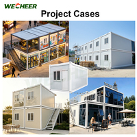 Maisons conteneurs en kit, transport facile, maison préfabriquée démontable pour bureau de chantier, hébergement sur site, maison conteneur