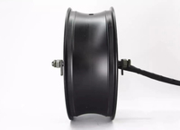 Moteur QS 17x6.0 pouces 12000W 273 70H V4 Moteur de moyeu de roue pour moteur à double essieu de moto électrique avec jante en aluminium de 17 pouces