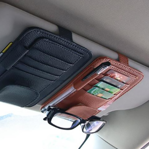 ที่เก็บแว่นตาในรถยนต์แบบหนีบ ที่แขวนบัตร หนัง PU <span class=keywords><strong>กระเป๋า</strong></span><span class=keywords><strong>สตางค์</strong></span>ผู้ชาย กล่องเก็บของ แว่นกันแดด - Product Image 1