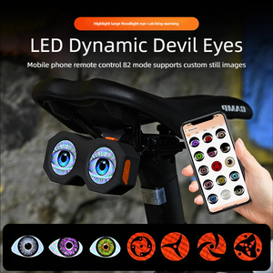 Luz <span class=keywords><strong>de</strong></span> Bicicleta <span class=keywords><strong>Ojo</strong></span> <span class=keywords><strong>de</strong></span> Diablo, Lámpara <span class=keywords><strong>de</strong></span> Motocicleta <span class=keywords><strong>Ojo</strong></span> <span class=keywords><strong>de</strong></span> <span class=keywords><strong>Demonio</strong></span> Controlada por Aplicación, Luz Inteligente Personalizable para Motocicleta - Product Image 3
