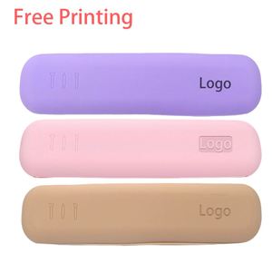 Multifunctional Silicone Makeup Brush Storage Bag Waterproof Fashion Style Convenient Travel <b>Eyeshadow</b> Brush Zipper Bag - Product Image 1
