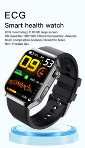 F700 Square BT Call Sports Smartwatch Analyse corporelle Fréquence cardiaque Pression d'oxygène dans le sang HRV Rapport ECG Montre intelligente Moniteur de santé - Product Image 3