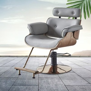 High Quality Modern Height Adjustable Massage Barber Chair Eco-Friendly Design Beauty Salon Multi-Function Leather Steel - Product Image 4