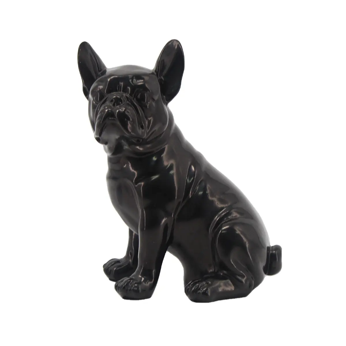 New Design Home Decor Statue Life Size Animal Statue Resin French Bulldog