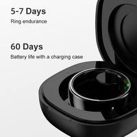 Nouvelle bague connectée Yawell R08 avec contrôle musical Bluetooth, fonction de défilement vidéo, et moniteur de température corporelle – Argent