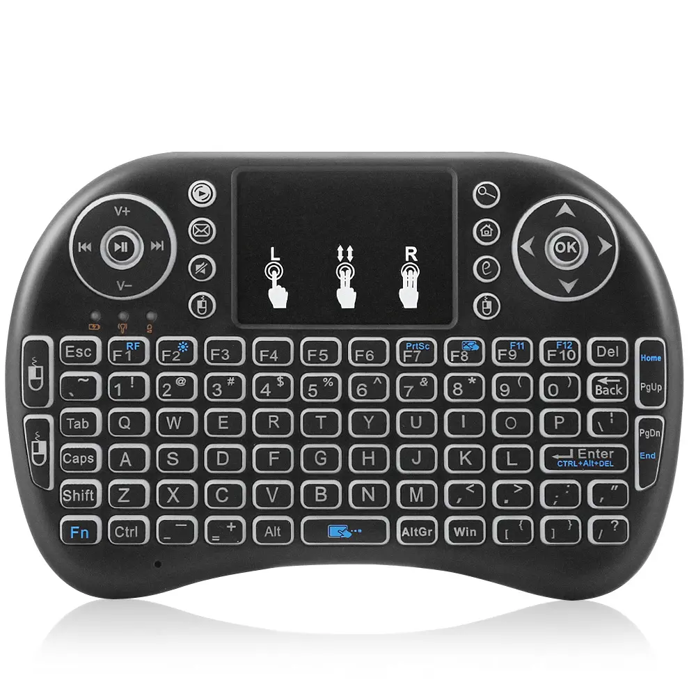 i8 Air Mouse Keyboard Mini Wireless Android TV Box Remote Control Backlit mini keyboard Fly Air Mouse