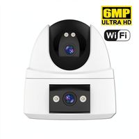 Vstarcam CS2DR 6MP 3K 360 ° kamera kubah lensa ganda AI deteksi manusia penglihatan malam WiFi nirkabel untuk pembibitan pengawasan IPTV hewan peliharaan