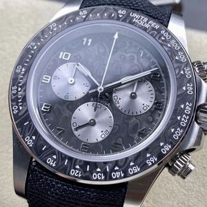 Lớp ETA 4130 Chronograph Người Đàn Ông Của Đồng Hồ, Sợi Carbon Trường Hợp & Sáng Đánh Dấu 40Mm Không Thấm Nước 300M-Diw Nhà Máy OEM - Product Image 1