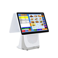Sistema POS Táctil 2025 Android/Windows, Pantalla Táctil Capacitiva de 15.6 Pulgadas y 10 Puntos, Lector de Tarjetas Magnéticas, Caja Registradora