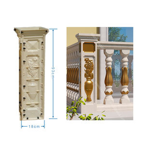 Moules en béton préfabriqué ABS de style européen pour villa murale, jardin, pilier en plastique pour balustre, nouveau design de garde-corps - Product Image 5