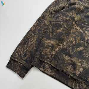 Tùy chỉnh cổ điển Boxy 100% cotton DTG in trọng lượng nặng trên tất cả các ngụy trang camo hoodie cho nam giới - Product Image 6