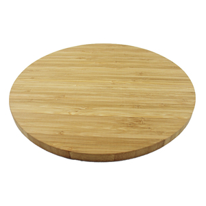 Tabla de cortar redonda de bambú natural mejorada con ranura para jugo, tabla de cortar de cocina para carne, fruta, <span class=keywords><strong>queso</strong></span> - Product Image 4