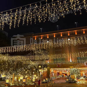 Luces LED tipo carámbano impermeables IP65 para exteriores, para iluminar contornos de edificios en Navidad y decoración de paisajes nocturnos. - Product Image 3