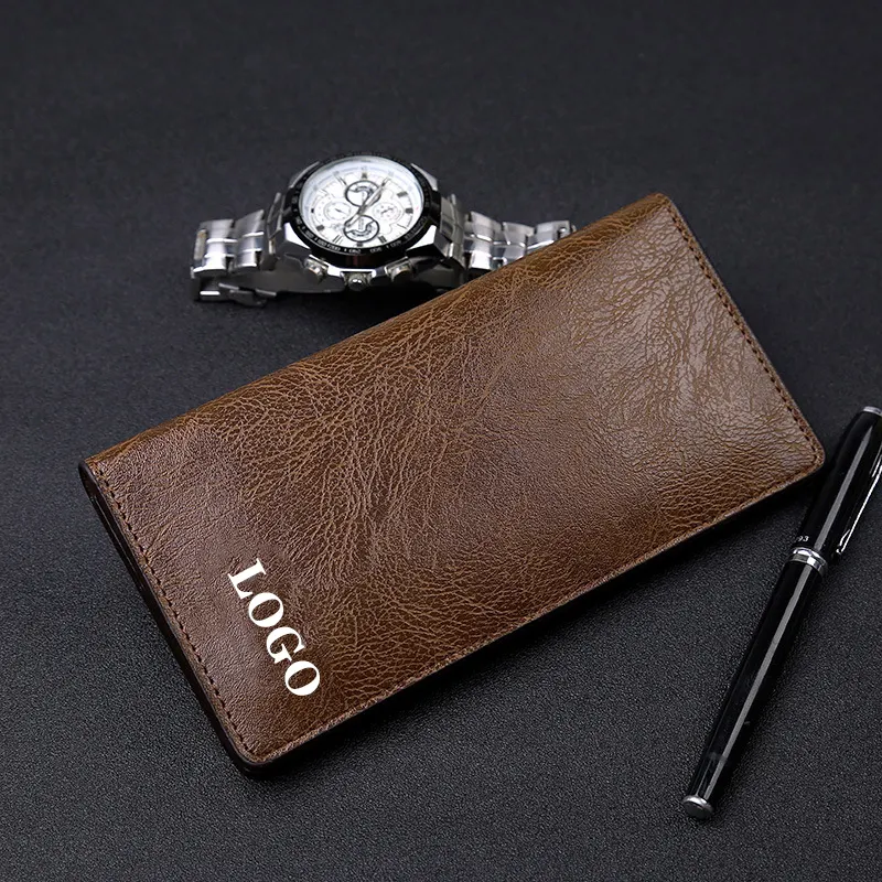 Designer Leather minimalist Wallets Men Casual Long Card Wallet Brand Card Holder Wallet Men 2022