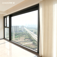Ventana Corredera de Aluminio Moderna, Eficiente Energéticamente, Impermeable y Hermética, con Pantalla Plegable, Riel de Deslizamiento Suave, Doble Acristalamiento y Aislamiento Térmico