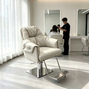 Poltrona da Barbiere Idraulica Stile Francese di Grado Commerciale in Pelle Sintetica <span class=keywords><strong>per</strong></span> Salone - Outlet di Fabbrica - Product Image 1