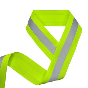 Bạc băng phản quang dải cao khả năng hiển thị an toàn Ribbon cho may Huỳnh Quang Cảnh Báo vải Webbing cho các trường học - Product Image 6