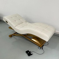 Table de massage moderne de haute qualité, lit de spa cosmétique électrique à 1 moteur, fauteuil facial, lit de beauté pour salon