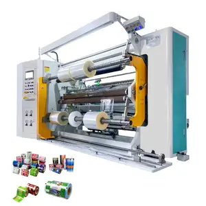 Penggulung film PET plastik thermoforming otomatis penggulung slitter rewinder