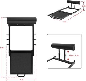 Machine à poussées de hanche Wellshow avec résistance réglable, banc d'entraînement multifonctionnel pour les fessiers et le tronc, idéal pour les squats profonds - Product Image 3