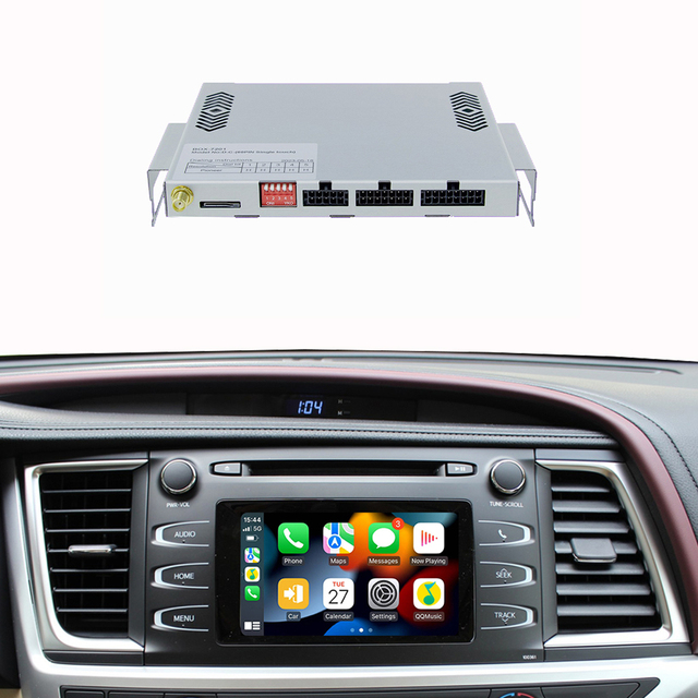 Wireless Apple Carplay for TOYOTA 2014-2019 HIGHLANDER 4Runner Tundra RAV4 Tacoma Land Curiser Prado Auris Avalon Android Auto