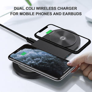 Chargeur sans fil de bureau 2-en-1 avec charge rapide QC3.0/PD pour <span class=keywords><strong>iPhone</strong></span> 12/<span class=keywords><strong>13</strong></span>, montres et écouteurs - Product Image 4