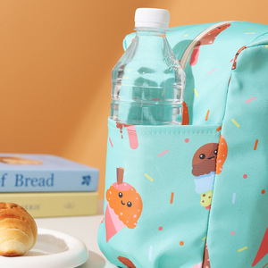 Sac à déjeuner isotherme Gisen Ice Cream, grande taille, tissu épais, glacière portable pour l'école et le travail - Product Image 1