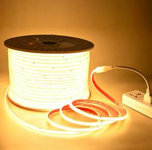 ไฟนีออนเฟล็กซ์ LED ความสว่างสูง 220V 120 LEDs/เมตร กันน้ำ IP67 ยาว 50 เมตร ไม่ต้องใช้ไดรเวอร์ เหมาะสำหรับโรงแรม สวนสนุก สวนหย่อม และตกแต่งภูมิทัศน์ - Product Image 1