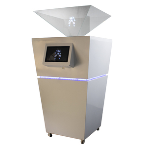Boîtier de projecteur hologramme pyramidal 3D personnalisé 1*1m affichage à 360 degrés affichage holographique 3D publicité hologramme - Product Image 3