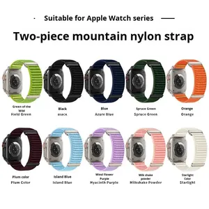 สายนาฬิกาซิลิโคนขายส่งสำหรับ Apple Watch S 10 11 46 มม. Ultra 49 มม. SE 44 มม. ลายภูเขา พร้อมตัวล็อคแบบตะขอเกี่ยว - Product Image 2
