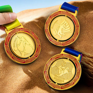 Médailles en métal cristallin personnalisées gravées pour les récompenses sportives : marathons, matchs de basketball, jours sportifs scolaires, événements de championnat - Product Image 4
